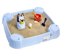 Little Tikes Bluey Beach Day - Caja de arena con 6 accesorios, Bluey Active Play, para niños y niñas de 1 a 6 años