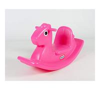 Little Tikes Caballo Balancín - Juego Activo con Asas de Fácil Agarre y Asiento Estable para Mayor Seguridad - Fabricación Duradera - para Interiores y Exteriores - Magenta - Edad: 18+ Meses