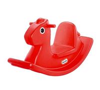 little tikes Caballo Mecedor - Juego Activo para Niños Pequeños - Asas de Fácil Agarre y Silla Estable para Mayor Seguridad - Fabricación Duradera - Rojo