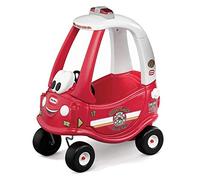 Little Tikes Cozy Coupe Fire Ride ‘n Rescue, Los niños conducen empujándose con los pies en el suelo, Correpasillos de empuje con claxon, botón de arranque & tapa de gasolina, Edad: 18+ meses