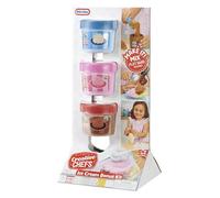 Little Tikes Creative Chefs Ice Cream Kit - Heladería de Juguete, con Ingredientes de Juguete Realistas, para Niños y Niñas Mayores de 3 Años, NO Comestible