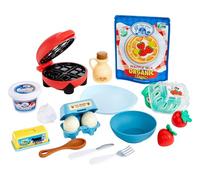 Little Tikes Creative Chefs Waffle Kit - con Arena Especial de Juego Make-It! Mix, 18 Accesorios, Gofrera de Juego Realista, para Niños y Niñas Mayores de 3 Años, NO Comestible