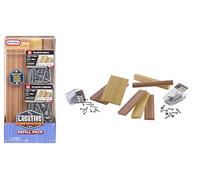 Little Tikes Creative Construction Wood, Nails, & Screws Bundle - Incluye 9 Recambios, Juego de Construcción para Niños y Niñas Mayores de 3 Años