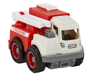 Little Tikes Dirt Diggers Mini - CAMIÓN DE BOMBEROS - Mini juguete de construcción para jugar en interiores y exteriores - Fácil de sostener - Desarrolla la imaginación - Edad: 2+ años