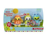 Little Tikes Fantastic Firsts Sleepy Stacker - Juguete 2 en 1 para Mezclar y Combinar con Efectos de Sonido y Sonajero - Para Niños de 6+ Meses