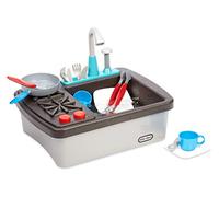 Little Tikes First Sink & Stove-Interactivo Sonidos-Dispositivo Realista de Juguete para niños, color fregadero y cocina (MGA Entertainment 654497E7C)