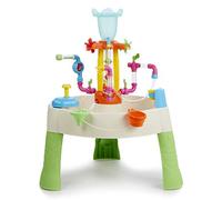 Little tikes Fountain Factory Mesa de Agua - Juego de Jardín, Mesita Segura y portátil - Juguete sensorial para el Jardín - para niños y niñas de 24 Meses y adelante