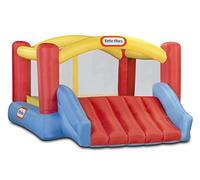 Little Tikes Jump 'n Slide Castillo Hinchable - con Paredes en Malla para Uso Exterior - Incluye Funda, Compresor y Parches de reparación - Edad: 3+ años, Exclusivo en Amazon