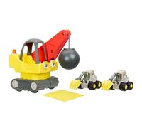 Little Tikes Let's Go Cozy Coupe - 3 Cochecitos Push & Play - Para jugar en la mesa y en el suelo - Incluye 3 coches, bola de demolición y 2 Dirt Diggers que cambian de color - Edad: 3+