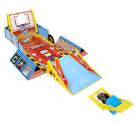 Little Tikes My First Cars Crazy Fast Cars - 4-en-1 Dunk’n, Stunt’n, Game’n Set - Coches de Juguete de tracción Que se desplazan hasta 15m - Incluye Coche, Lanzador, 4 Juegos y Marcador - Edad: 3+