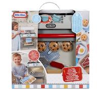 little tikes Oven, Horno Inspirado En Los 50 - Aparato De Simulación Realista - Cocina De Juguete con 11 Accesorios Y Sonidos Realistas - para Niños Y Niñas +2 Años