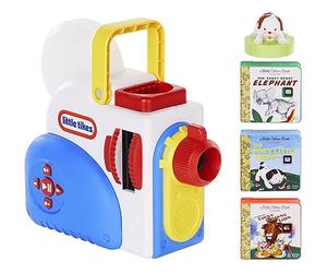 Little Tikes Story Dream Machine - Juego de iniciación de Storytime, libros, Little Golden Book, reproducción de audio, personaje de The Poky Little Puppy, luz nocturna, regalo de juguete para niños