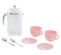 Little Tikes Sweet Spaces - Juego de té rosa, utensilios de cocina para niños y niñas a partir de 3 años