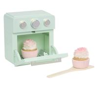 Little Tikes Sweet Spaces Mini Oven - Minihorno en tono verde agua con cupcakes que cambian de color y accesorios, ideal para actividades de repostería a partir de 3 años