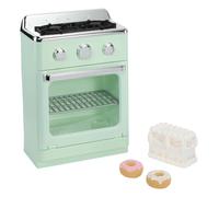 Little Tikes Sweet Spaces Modular Kitchen Oven - Horno modular en tono verde agua con puerta abatible y mandos giratorios, ideal para actividades culinarias a partir de 3 años