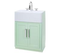 Little Tikes Sweet Spaces Modular Kitchen Sink - Fregadero Modular en Tono Verde Agua con Grifo Funcional y Armario de Almacenamiento, Ideal para Actividades acuáticas a Partir de 3 años