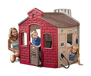 Little Tikes Town playhouse Casa de juegos de suelo - Casas de juguete (Casa de juegos de suelo, Niño/niña, 1,5 año(s), Verde, Rojo, Amarillo, De plástico, 1 puerta(s)) , color/modelo surtido