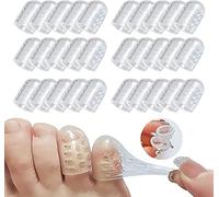 Little Toe Protector, Silicone Anti-Friction Toe Protector,Protector Dedos Pie,Show Toe Protector,Silicone Toe Protector,Toe Protectors For Walking,Toe Protectors For Women 30 transparente 2x1x0.2cm