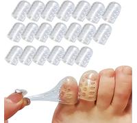 Little Toe Protector, Silicone Anti-Friction Toe Protector,Protector Dedos Pie,Show Toe Protector,Silicone Toe Protector,Toe Protectors For Walking,Toe Protectors For Women 20 transparente 2x1x0.2cm