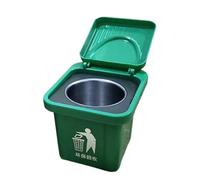 Little Trash Can, Bathroom Waste Bin, Wall Mounted Covered Container, Space Saving Creative Storage Compact Lightweight Build for Window Sills, Balcony Corners, Bedroom Sinks, WC, Home, Kitchen