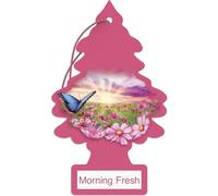 LITTLE TREES Ambientador de coche | Árbol de papel colgante para el hogar o el coche | Morning Fresh | Paquete de 24