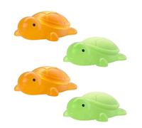 Little Turtle Handmade Essential Oil Soap, Cute Mini Turtle Moisturizing Soap, Ued for Washing Hands and Face, Ideal for Home Hygiene Gift (Yellow*2+Green*2)
