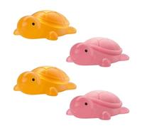 Little Turtle Handmade Essential Oil Soap, Cute Mini Turtle Moisturizing Soap, Ued for Washing Hands and Face, Ideal for Home Hygiene Gift (Yellow*2+Pink*2)