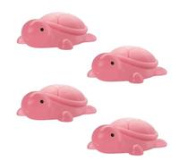 Little Turtle Handmade Essential Oil Soap, Cute Mini Turtle Moisturizing Soap, Ued for Washing Hands and Face, Ideal for Home Hygiene Gift (Pink*4)
