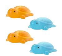 Little Turtle Handmade Essential Oil Soap, Cute Mini Turtle Moisturizing Soap, Ued for Washing Hands and Face, Ideal for Home Hygiene Gift (Blue*2+Yellow*2)