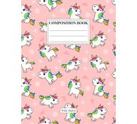 Little Unicorn - Wide Ruled Composition Book: 7.5” x 9.75” 100 Page School Notebook for Kids | Cute Themed Journal for Boys, Girls, and Teens | Back ... Cover (Little Noodlings ~ Little Unicorn)