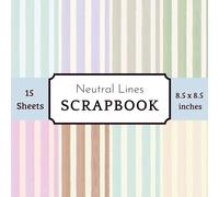 Little Wanderer Lined Scrapbook Paper Pad: 15 Aesthetic Earthy Tone Decorative Sheets for Gender Neutral Baby Memory Books, Shower Invites, and DIY Crafts