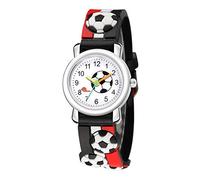 Little Watch - Reloj de cuarzo deportivo 3D para niños, negro, talla única