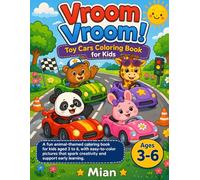 Little Wheels Adventure: Toy Cars Coloring Book for Kids Ages 3-6: Fun and Easy Coloring Pages of Cute Cars, Trucks, Race Cars, and More for Toddlers and Preschool Boys & Girls