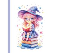 Little Witch Composition Notebook: Wide Ruled | Cute Witch with Glasses & Books | Writing Journal for School, Notes, or Creative Ideas