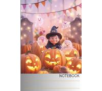 little witch Pumpkin Notebook: little witch fun and playful Halloween Cartoonish style with a joyful