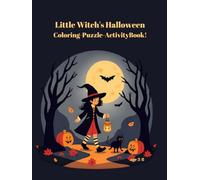 Little Witch's Halloween: Coloring - Puzzle - Activity Book!