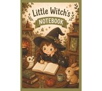 Little Witch's notebook: Perfect notebook to fit in your bag, handy 6 x9 inch size with adorable cover. Perfect for lists, journaling, doodling and creative writing etc.