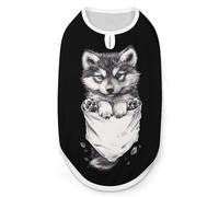 Little Wolf Pup - Camisetas de verano para mascotas, sin mangas, transpirable, para cachorros y gatos pequeños