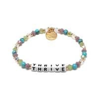 Little Words Project Pulsera Thrive, la pulsera original de palabra, hecha con cuentas coloridas y herrajes de latón chapado, diseño hecho a mano y mensaje positivo