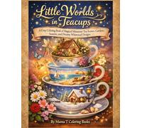 Little Worlds in Teacups: A Cozy Coloring Book of Magical Miniature Tea Scenes, Gardens, Seasons and Dream Whimsical Designs: Fantasy Scenes, Fairy Fairies Worlds, and Dreamy Tea Inspired Art