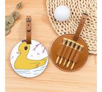 Little Yellow Duck - Bolsa organizadora de camisetas de golf, bolsa de deporte portátil marrón con clip para cinturón, fácil de transportar