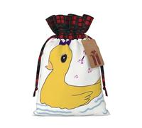 Little Yellow Duck - Bolsas de cordón con estampado de pato amarillo, bolsa de bocadillos de caramelos, bolsas reutilizables para envolver y almacenar, S
