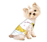 Little Yellow Duck - Camiseta transpirable sin mangas para perros pequeños y gatos, suave, ligera y elegante