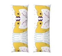 Little Yellow Duck Funda de almohada de cuerpo largo de 50,8 x 152,4 cm, forro de cama acogedor y cómodo, decoración del hogar, experiencia decorativa
