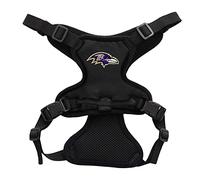 Littlearth Arnés unisex para mascotas adultas de los Baltimore Ravens de la NFL con clip frontal, color del equipo, talla S