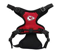 Littlearth Arnés unisex para mascotas, con clip frontal de los jefes de Kansas City de la NFL, color del equipo, talla L