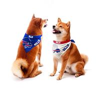 Littlearth Buffalo Bills Home and Away - Juego de bandana para mascotas con lazos, grande