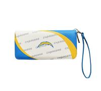 Littlearth Cartera organizadora de Los Angeles Chargers de la NFL para Mujer, con Cremallera Curva, Color del Equipo, 8 x 4 x 1 Pulgadas