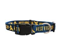 Littlearth - Collar Unisex para Mascotas Adultas de la NCAA West Virginia Mountaineers 1, Color del Equipo, Talla S