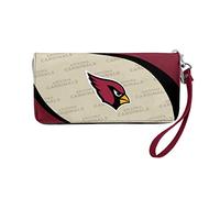 Littlearth Curve Zip Organizer Wallet NFL Arizona Cardinals-Cartera organizadora con Cremallera Curvada, para Mujer, Color del Equipo, 4” H x 8" W x 1” D